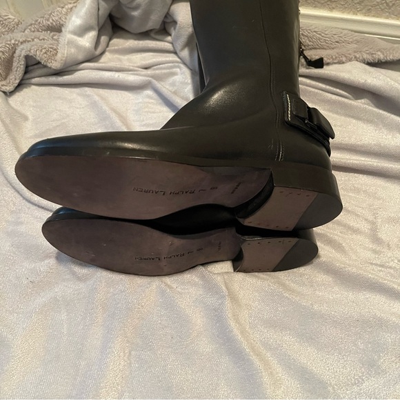 Ralph Lauren Collection made in Italy mid calf leather equestrian like boots, 7B - Picture 11 of 13